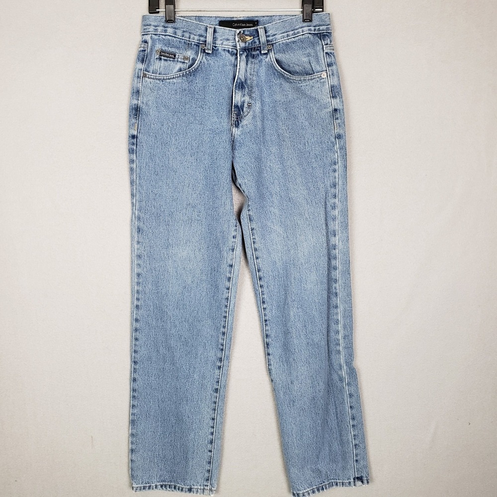 Calvin Klein Jeans Straight Leg Light Wash Casual Everyday Denim Men's 30x32